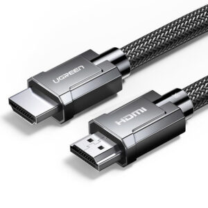 Ugreen kabelis HDMI 2.1 kabelis 8K 60 Hz / 4K 120 Hz 3D 48 Gbps HDR VRR QMS ALLM eARC QFT 2 m pilkas (HD135 70321) --...