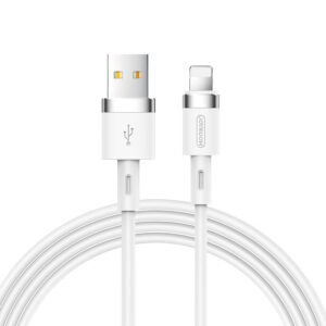 Joyroom Liquid Silicone Data Cable N2 laidas USB-A / Lightning 2.4A 1.2m - baltas