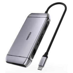 Choetech 9in1 daugiafunkcis USB Type C HUB - 3x USB 3.2 Gen 1 / SD ir TF atminties kortelių skaitytuvas / HDMI 4K 30Hz /...