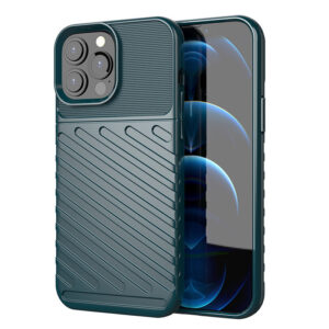 Thunder Case TPU dėklas iPhone 13 Pro Max – žalias