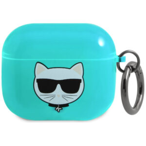 Karl Lagerfeld Choupette dėklas AirPods 3 – mėlynas