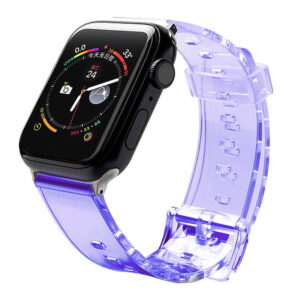 Silikoninė dirželio apyrankė Strap Light, skirta Apple Watch 42 / 44 mm - Violetinė -- Apple Watch