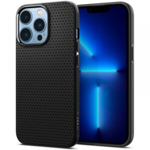 Spigen Liquid Air dėklas iPhone 13 Pro – juodas