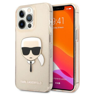 Karl Lagerfeld dėklas iPhone 13/13 Pro – auksinis
