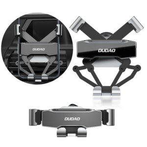 Dudao gravitacinis automobilinis išmaniojo telefono laikiklis, juodas (F11Pro)