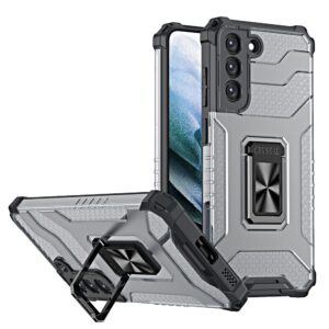 Apsauginis dėklas Crystal Ring Samsung Galaxy S22/S22+ – juodas -- Samsung Galaxy S22+