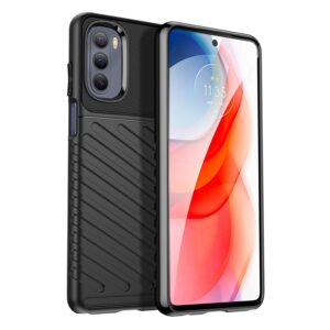 Thunder Case lankstus armored dangtelis Motorola Moto G Stylus 2022 juodas -- Cell phone cases and covers