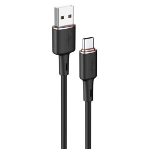 Acefast USB - USB-C laidas 1.2 m, 3A, juodas (C2-04 black)