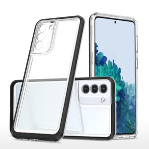 Skaidrus dėklas Samsung Galaxy S22+ – juodas rėmelis -- Samsung Galaxy S22+