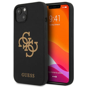Guess silikoninis dėklas iPhone 13 mini – juodas