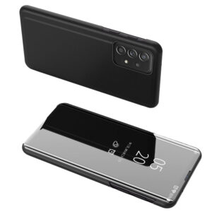 Clear View Case atverčiamas dėklas Samsung Galaxy A73 – juodas -- Samsung Galaxy A73