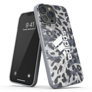 Adidas Leopard dėklas iPhone 13/13 Pro – pilkas
