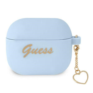 Guess silikoninis dėklas AirPods 3 – mėlynas