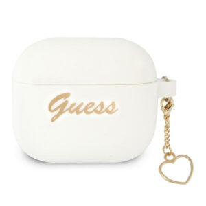 Guess silikoninis dėklas AirPods 3 – baltas