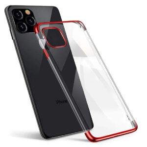 Skaidrus TPU dėklas Samsung Galaxy A13 5G – raudonas -- Samsung Galaxy A13