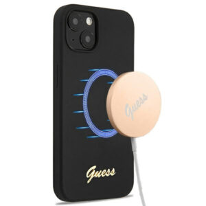 Guess MagSafe silikoninis dėklas iPhone 13 – juodas