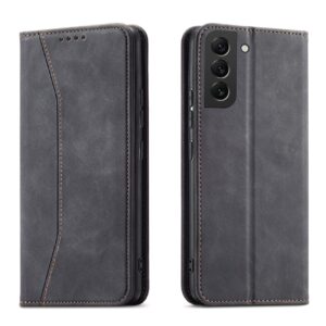 Magnet Fancy Case dėklas Samsung Galaxy S22+ – juodas -- Samsung Galaxy S22+