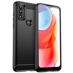 Carbon Case Flexible Cover Sleeve Motorola Moto G Play 2022 juoda -- Cell phone cases and covers
