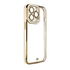 Skaidrus TPU dėklas Samsung A13 5G – baltas, auksinis -- Samsung Galaxy A13