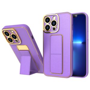 Dėklas iPhone 12 Pro su stovu – violetinis -- iPhone 12 Pro