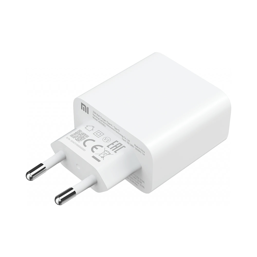Xiaomi Travel Charger Combo greitas įkroviklis USB-A / USB-C 33W PD baltas (BHR4996GL)