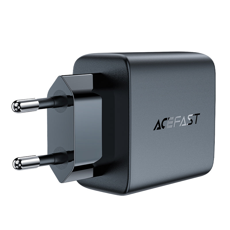 Acefast Greitas GaN įkroviklis A49, 35W PD 2x USB C, juodas