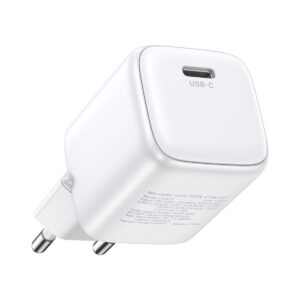 Ugreen Nexode mini CD318 15324 GaN 20W USB-C PD 3.0 / QC 4.0 tinklo įkroviklis - baltas