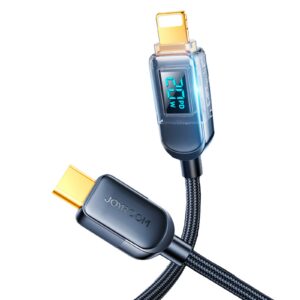 Joyroom A4 Laidas USB-C / Lightning 20W 1.2m su ekranu - juodas