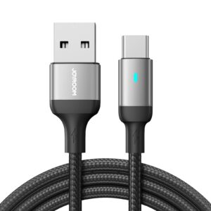 Joyroom Extraordinary Series A10 Laidas USB-A / USB-C 3A 1.2 m - juodas