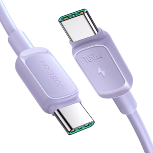 Joyroom Multi-Color Series A14 USB-C / USB-C 100W Laidas 1.2 m - violetinis