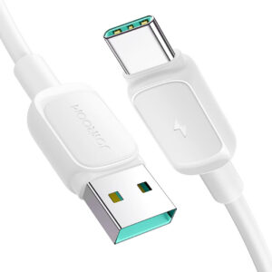 Joyroom Multi-Color Series A14 USB-A / USB-C 3A Laidas 1.2 m - baltas