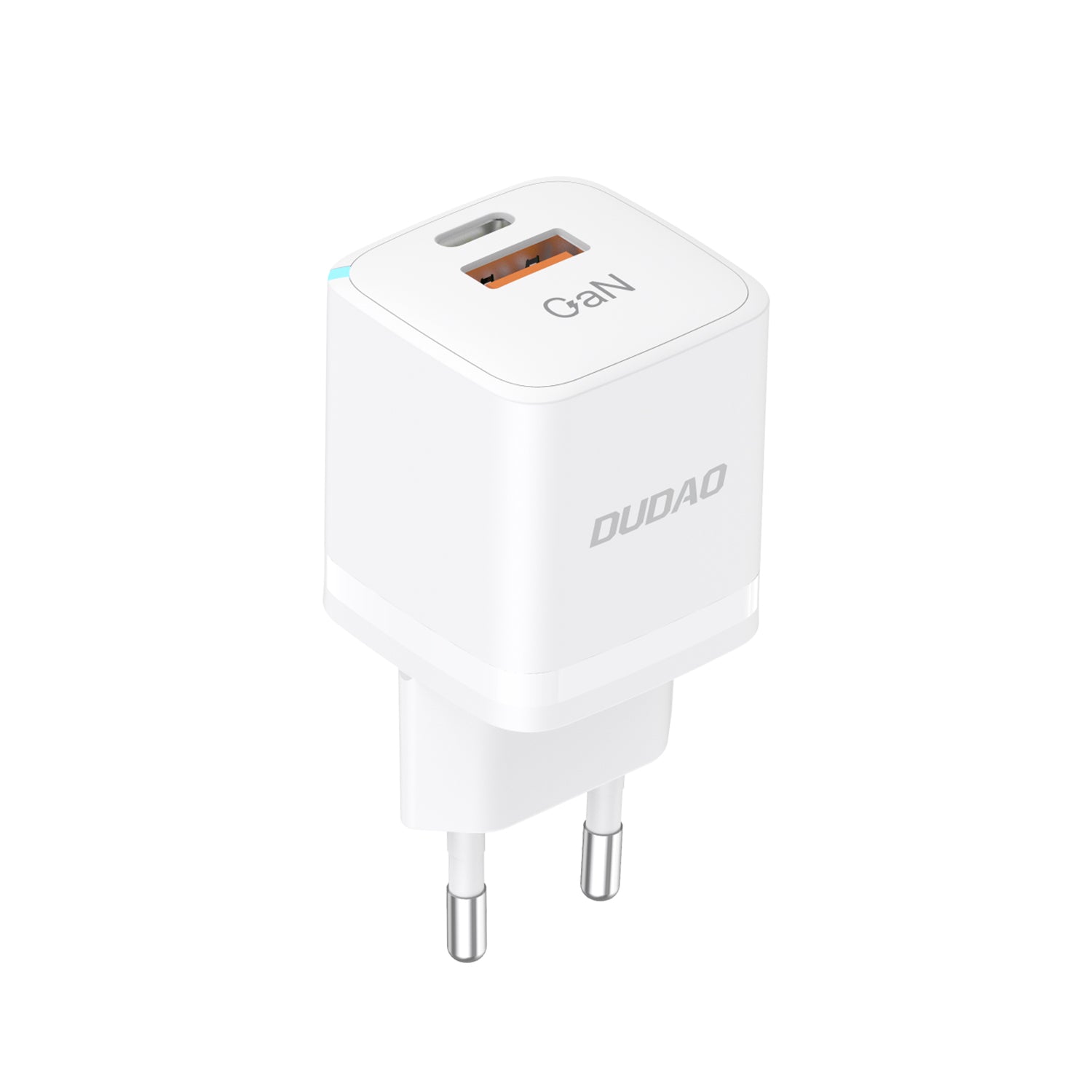 Dudao A13Pro GaN 33W PPS sieninis įkroviklis USB-C/USB, baltas