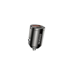 Dudao R3MAX 48W QC PD mini automobilinis įkroviklis, juodas