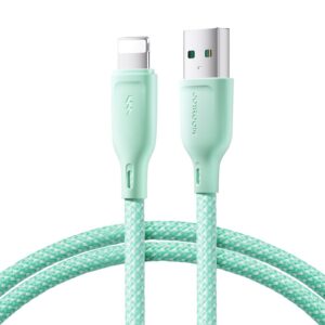 Joyroom laidas Multi-Color Series S-A34 USB-A / Lightning 3A 1m žalias