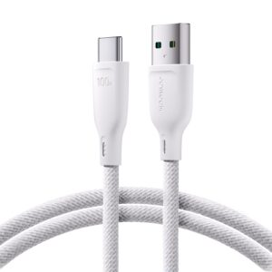 Joyroom laidas Multi-Color Series S-A34 USB-A / USB-C 100W 1m baltas