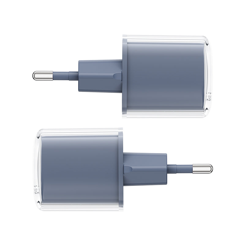 Acefast įkroviklis A53 PD 30W GaN USB-C su ekranu - pilkas