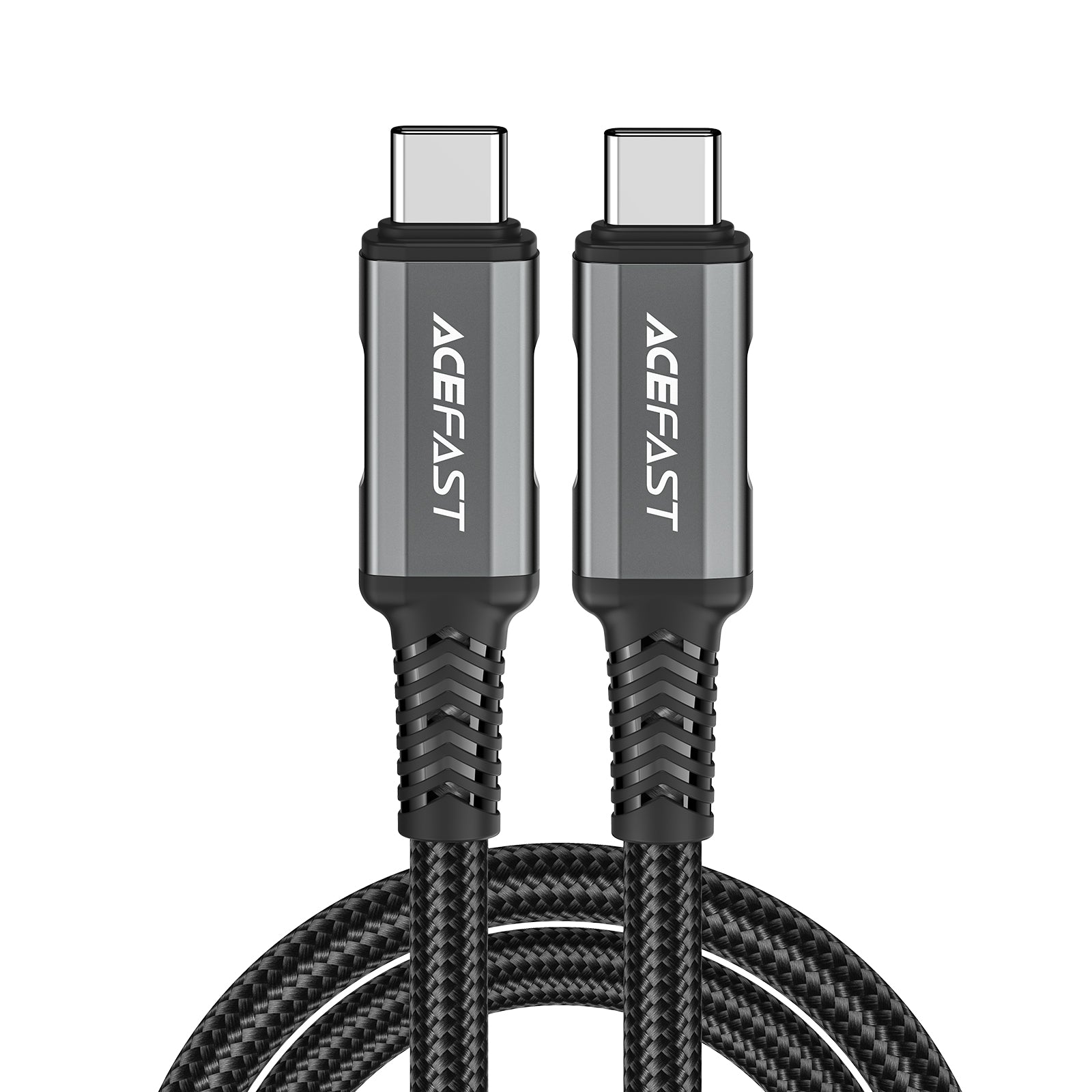 Acefast C1-09 USB-C / USB-C USB4 PD3.1 laidas 5A 1m - pilkai-juodas