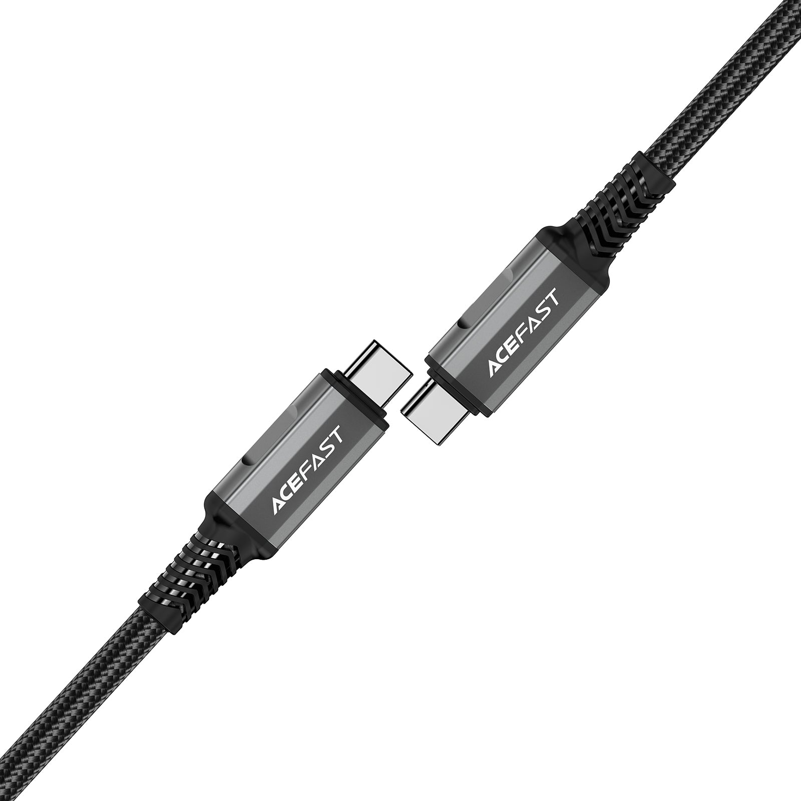 Acefast C1-09 USB-C / USB-C USB4 PD3.1 laidas 5A 1m - pilkai-juodas