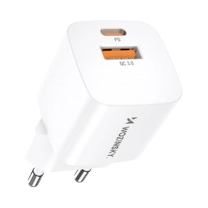 Wozinsky sieninis įkroviklis CMWCW 20W USB-C / USB-A - baltas