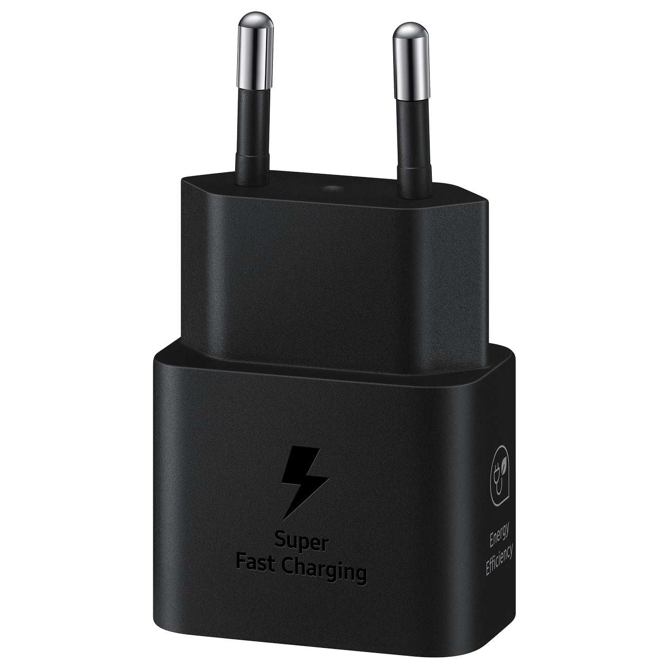 Samsung EP-T2510XBEGEU 25W SFC GaN sieninis įkroviklis su USB-C laidu - juodas