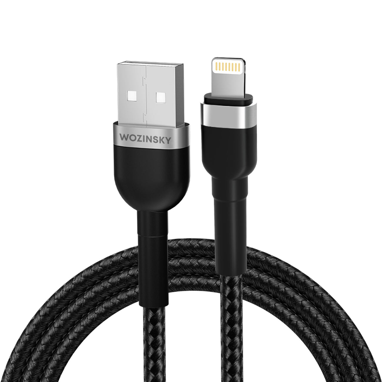 Wozinsky laidas WNBAL1 USB-A / Lightning 2.4A 1 m juodas