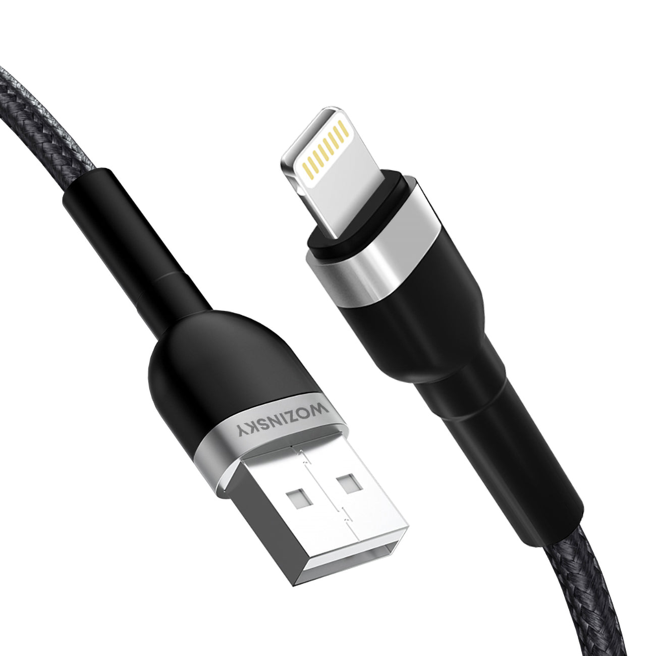 Wozinsky laidas WNBAL1 USB-A / Lightning 2.4A 1 m juodas
