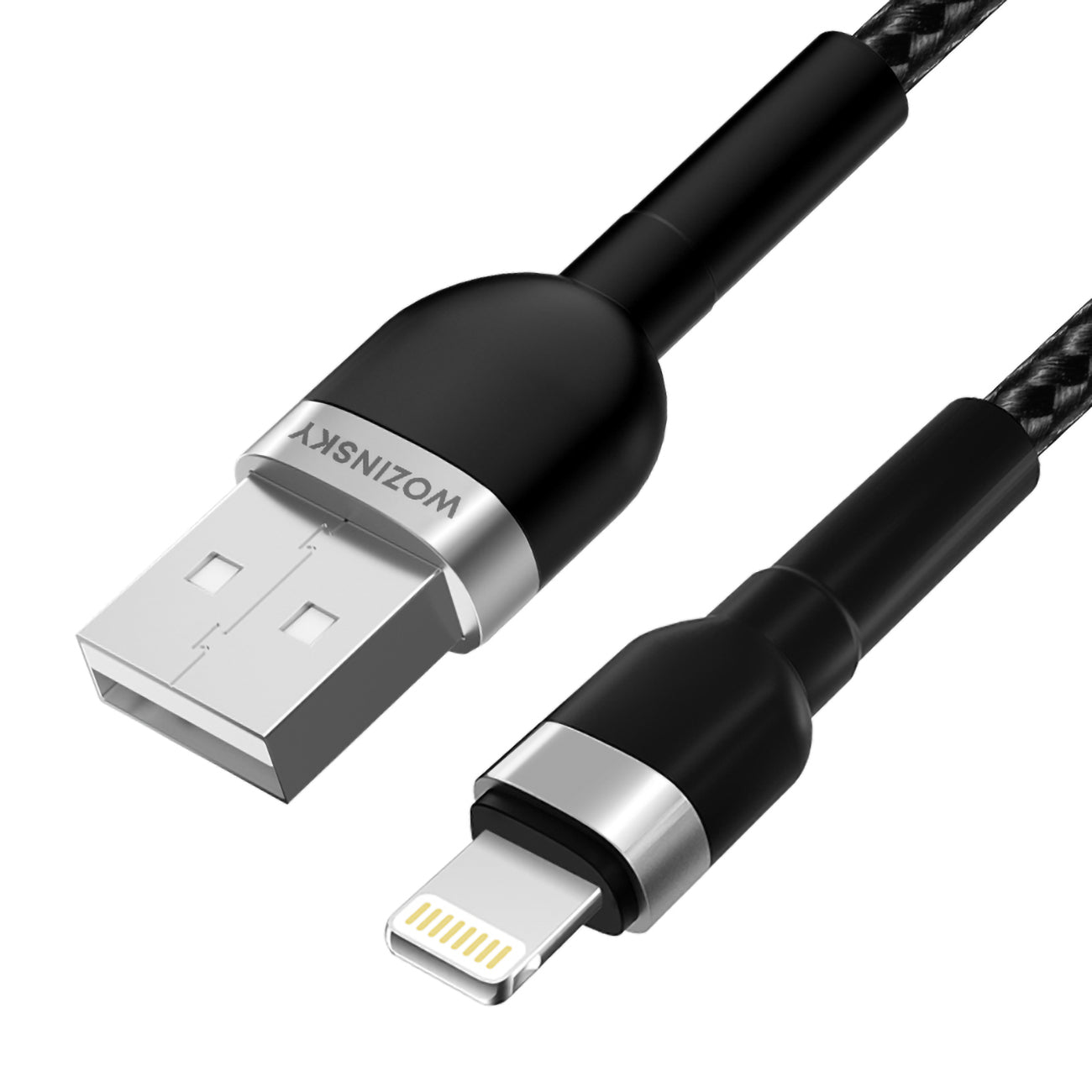 Wozinsky laidas WNBAL2 USB-A / Lightning 2.4A 2 m juodas