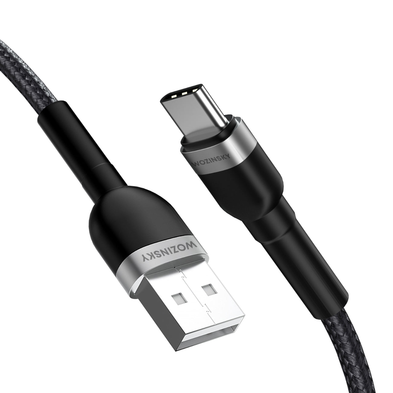 Wozinsky laidas WNBAC2 USB-A / USB-C 2.4A 2 m juodas