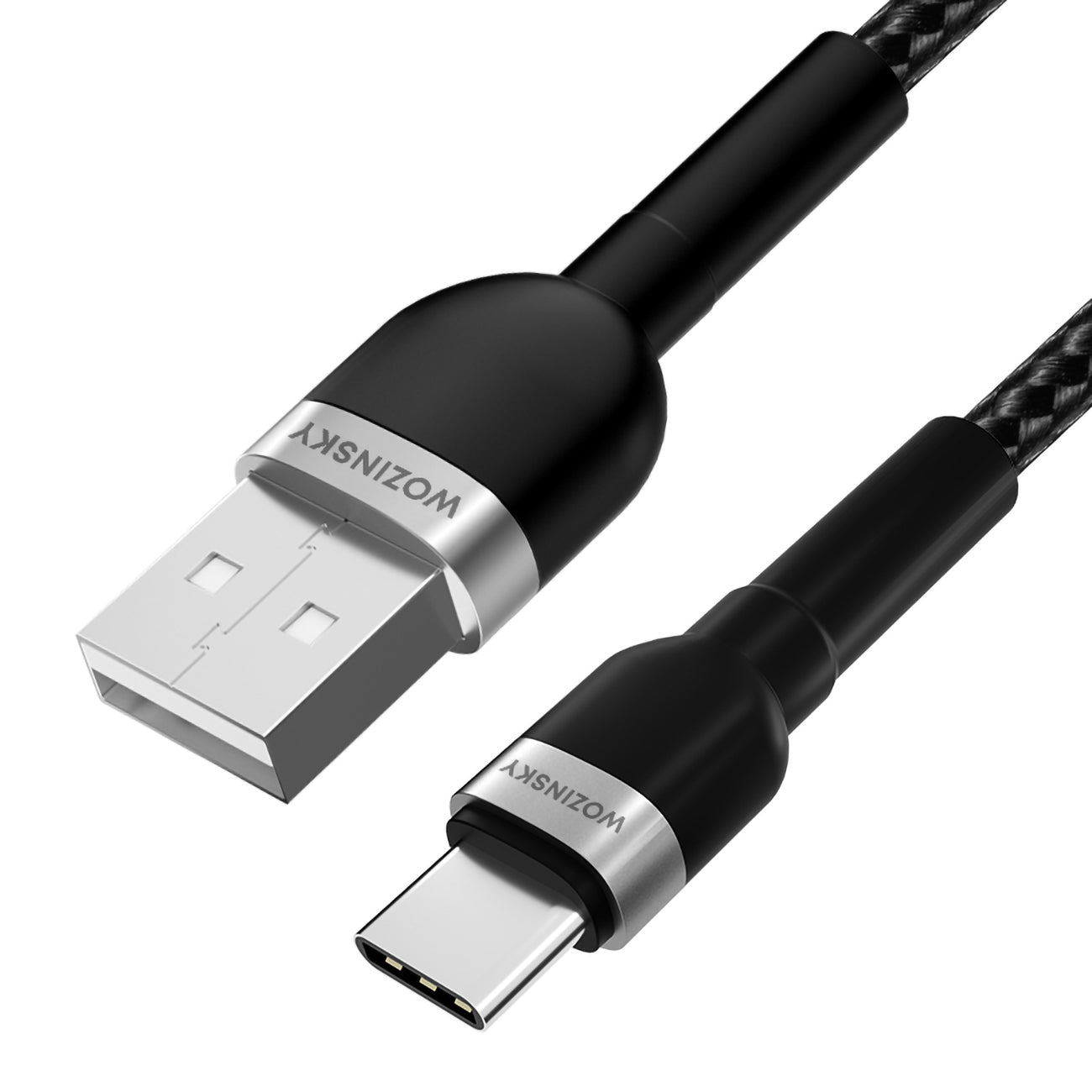 Wozinsky laidas WNBAC2 USB-A / USB-C 2.4A 2 m juodas