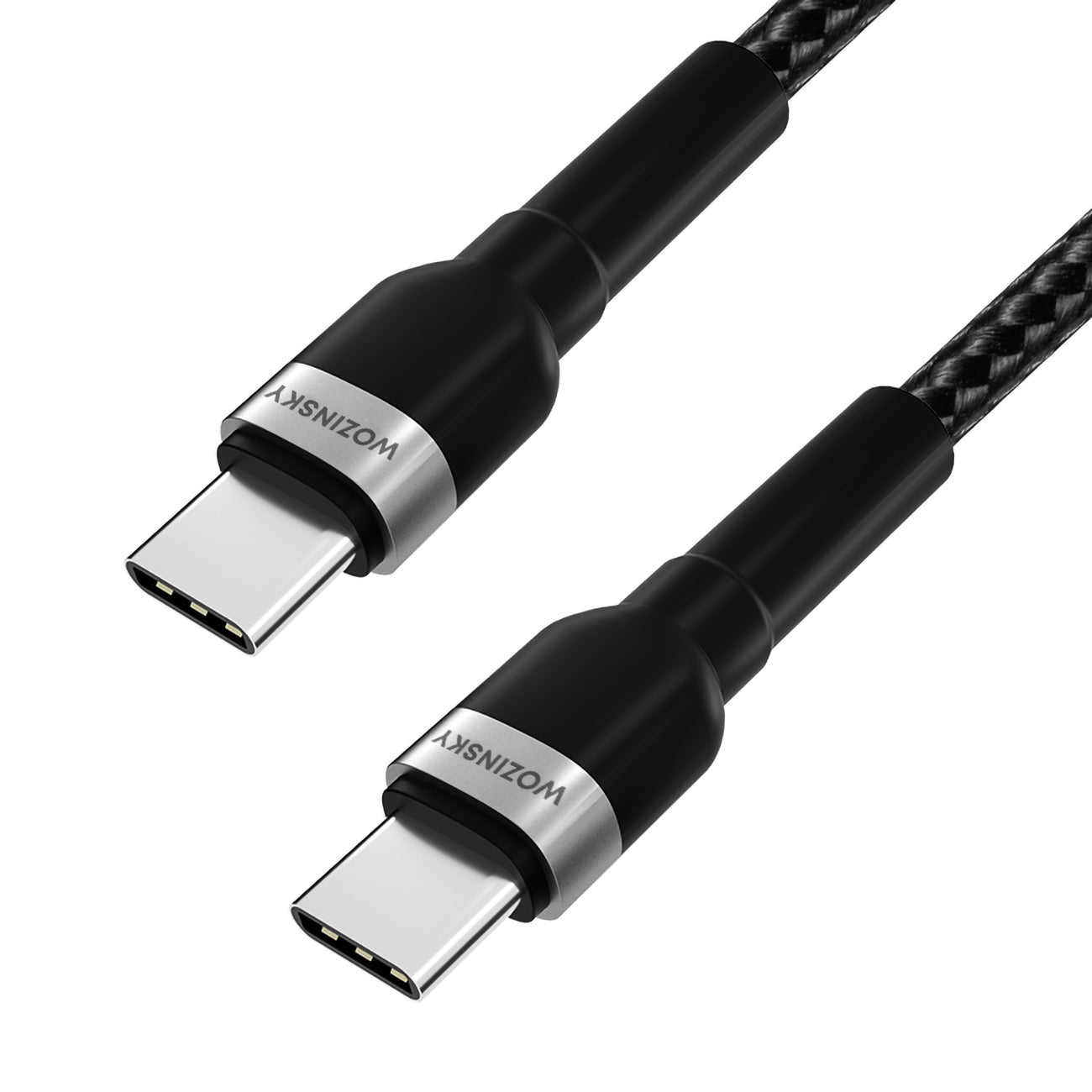 Wozinsky laidas WNBCC2 USB-C / USB-C PD 65W 2 m juodas