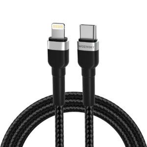 Wozinsky laidas WNBCL2 Lightning / USB-C PD 30W 2 m juodas