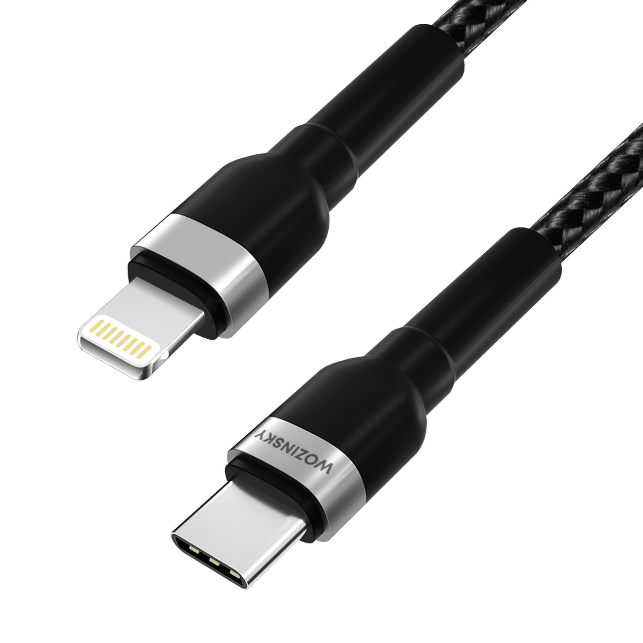 Wozinsky laidas WNBCL2 Lightning / USB-C PD 30W 2 m juodas