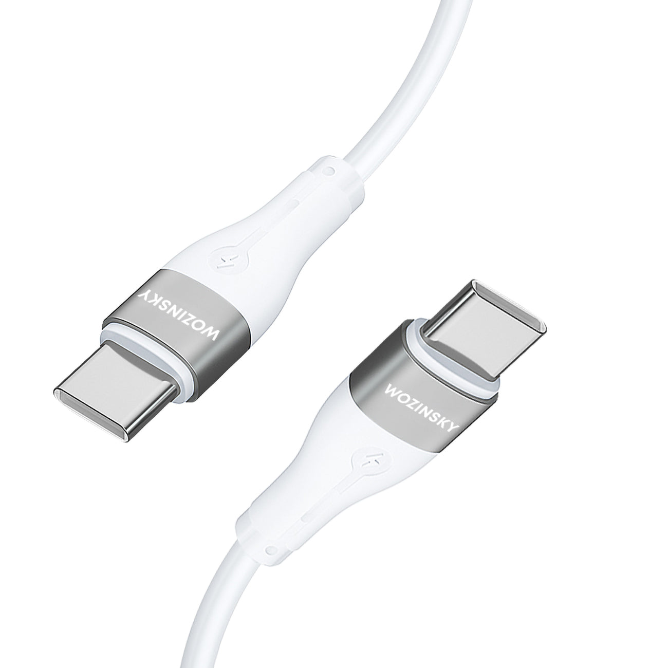 Wozinsky laidas WSTCC1 USB-C / USB-C PD 65W 1 m baltas