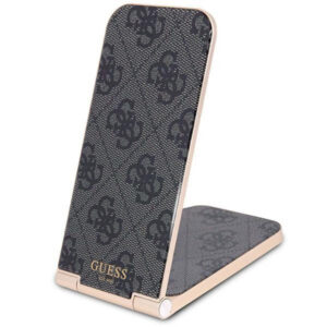 Guess 4G Pattern MagSafe sulankstomas 2in1 15W indukcinis įkroviklis - juodas